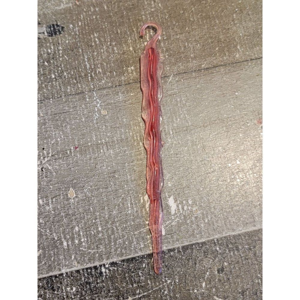 Red icicle ice‎ ornament Xmas decor